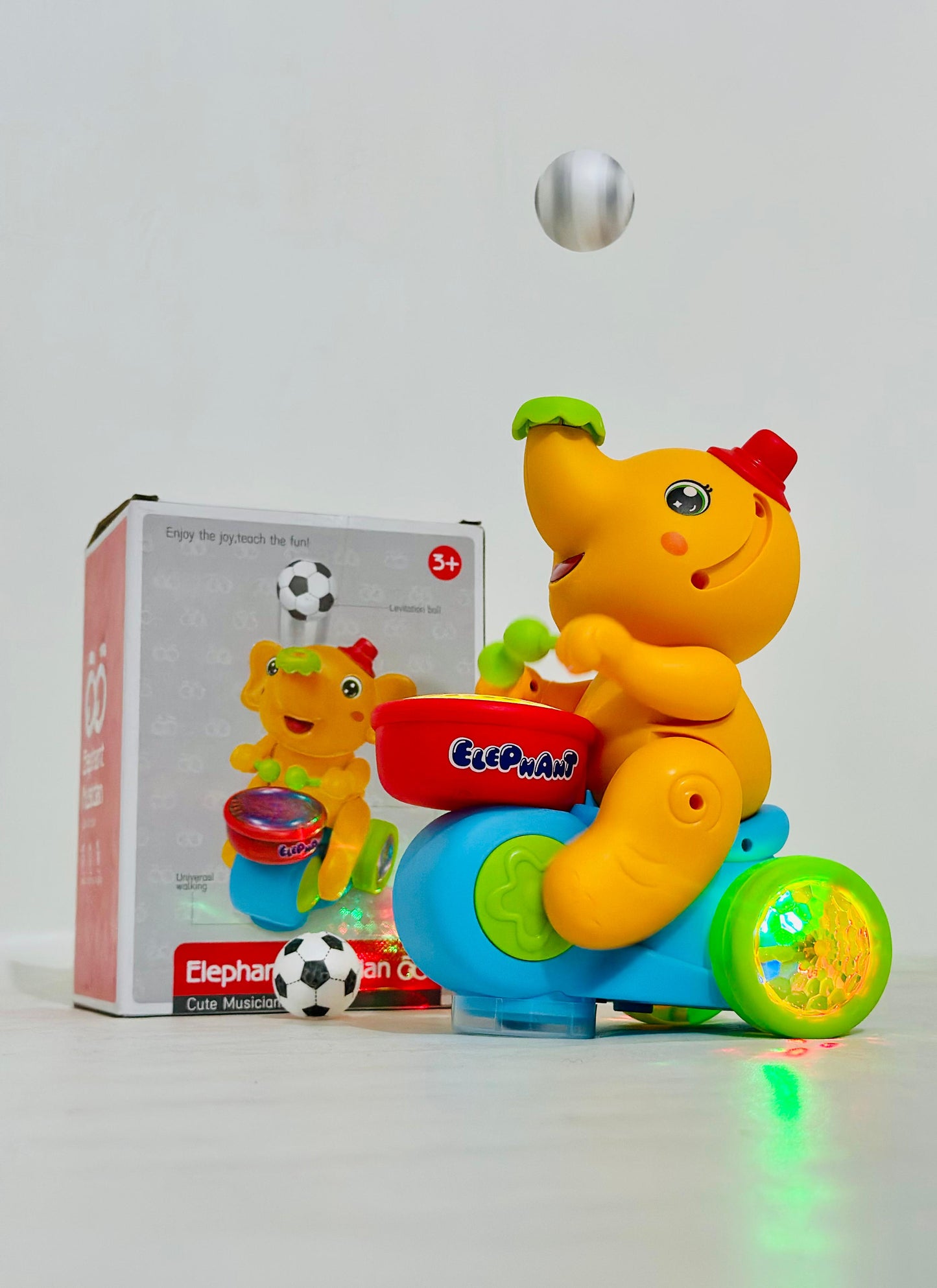 Elephent With Flying Ball